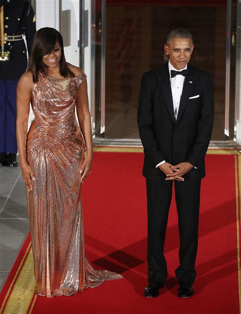 michelle obama robe versace|michelle obama red carpet appearance.